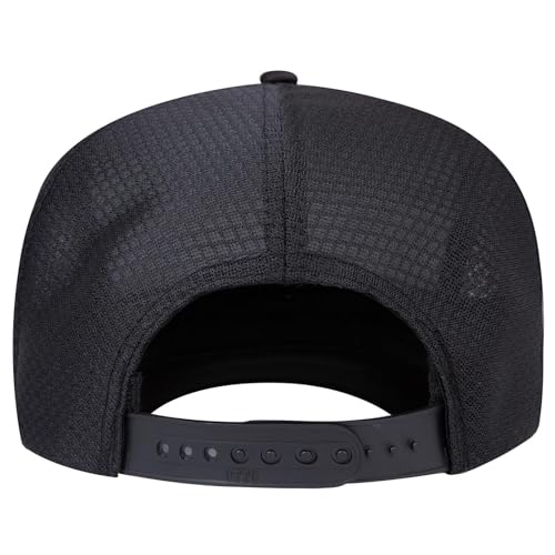 OTTO Cap 5 Panel High Crown Air Mesh Back Trucker Hat | Bulk Packs - color: 003c - Black