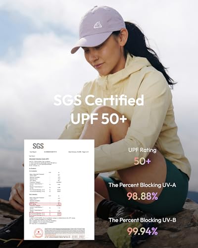Jeasona UPF 50+ UV Protection Running Hat for Women, Lightweight Quick Dry Packable Sun Protection Baseball Cap - color: Purple