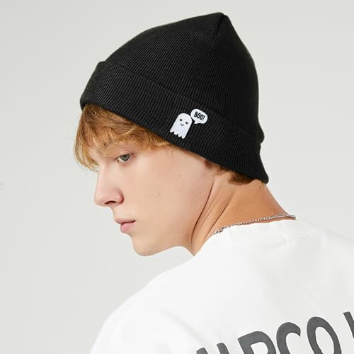 Cool Graphic Beanie for Men and Women - Black - color: Funny2