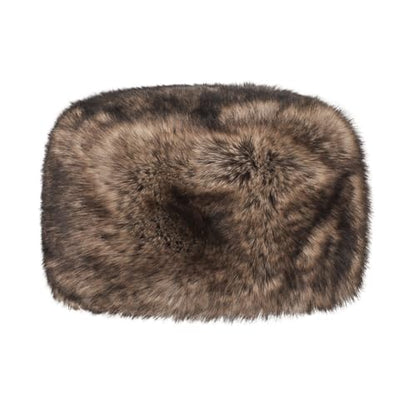 Unisex Russian Ushanka Cossack Trapper Hat Faux Rabbit Fur Trooper Hat Fuzzy Furry Hunting Cap Winter Outdoor Warm Skiing Cap - color: Brown