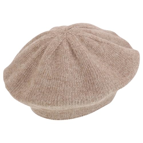 Armycrew Premium Wool Modern Stylish Beret Hat - color: Light Brown