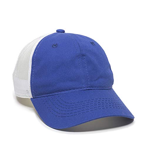 Outdoor Cap Garment Washed Meshback Cap - color: Royal/White