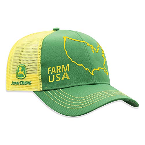 John Deere Farm State Pride Contrast Mesh Back Core Baseball Cap - color: Farm Usa