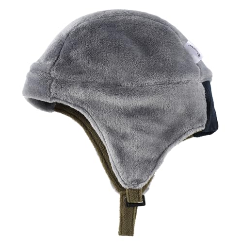 Connectyle Men's Fleece Thermal Skull Cap Warm Winter Hat with Ear Flaps Trapper Hat Outdoor Cold Weather Hat - color: Army Green