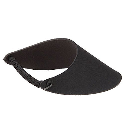 e4Hats.com Fabric Foam Visor - color: Black