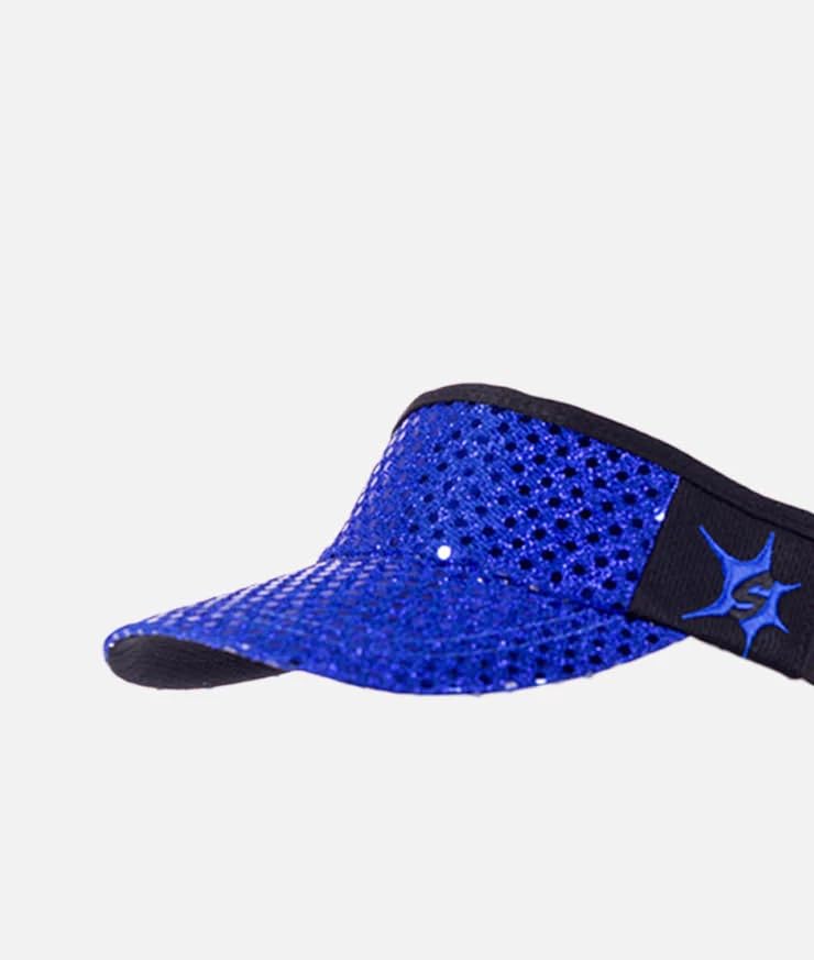 Sparkle Headsweats Running Visor - color: Royal Blue