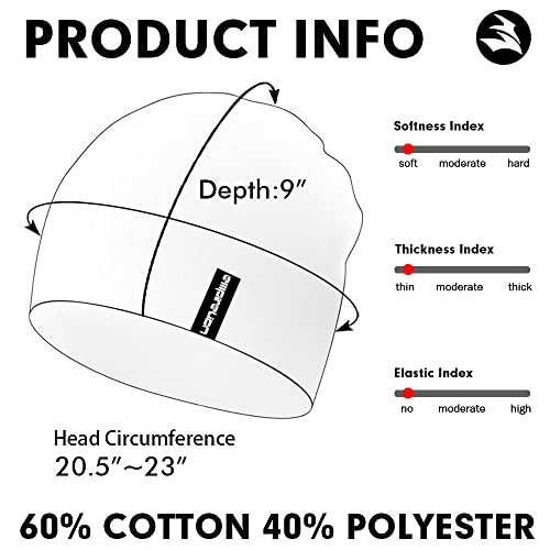EMPIRELION 9" Women Lightweight Beanies Hats, Thin Sports Running Skull Cap Chemo Headwear Sleep Caps - color: Pink/Yellow Stripe
