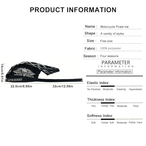 Motorcycle Helmet Balaclava Retro Men Summer Motorbike Skull Caps Sports Head Wrap Headband Running Cycling Bandana Hat - color: White