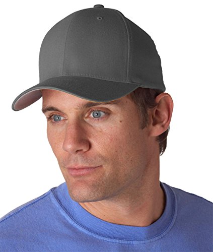 Flexfit Two-Tone Stretch Mesh Fitted Cap Hat - color: Dark Grey, size: Large-X-Large, style: Modern