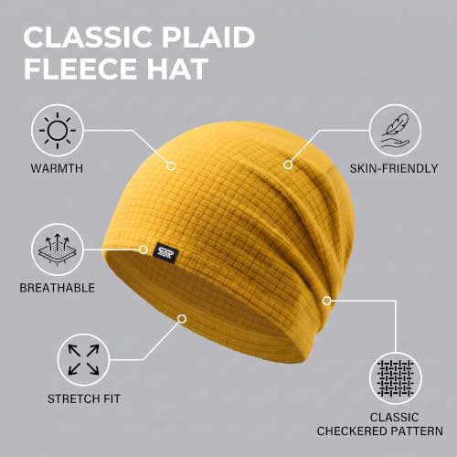 LONGLONG Winter Slouchy Beanie Hat Lightweigh Warm Skull Cap for Men Women - color: Yellow