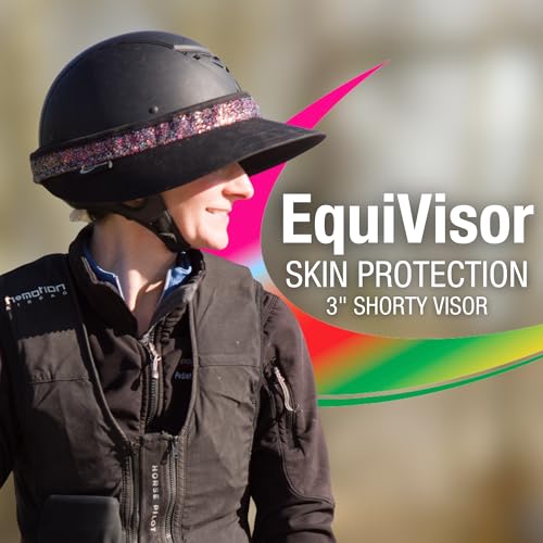 Original 3” Shorty Sun Visor | Helmet Sun Visor with Gripper | One Size Fits All | Mens and Womens Visor Hat - color: Confetti