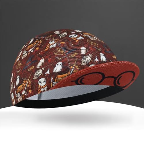 Cartoon Cycling Cap for Man and Woman Cycling Hat Under Helmet-Polyester Breathable Sweat Absorbent - color: Cart-1