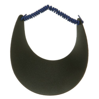 MG Women's Cotton Solid String Sun Visor Hat - color: Royal