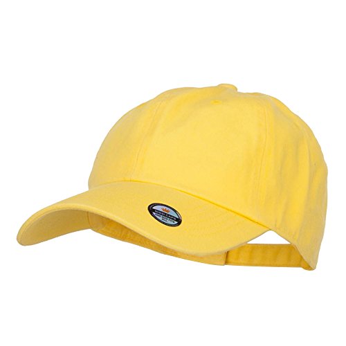 Nissi Unstructured Cotton Twill Washed Cap - color: Yellow