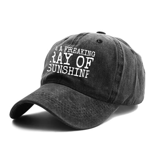 I’M A Freaking RAY of Sunshine Hat for Men Baseball CapCool Hat - color: Black 0