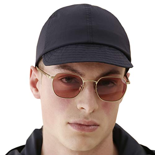 UNDERCONTROL Colorful Cycling Supplex Cap UPF 40 Low Profile Short Brim Foldable Quick Dry Outdoor Sports Adjustable hat - color: Urh-c-001-xanadu-navy