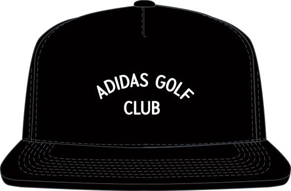 Adidas Unisex 5 Panel Crinkled Nylon Golf Hat - color: Black, size: One Size
