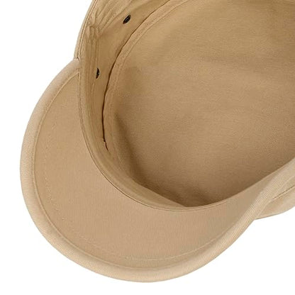 Urban Armycap Cotton Military Fullcap Unisex Summer Winter - color: Beige, size: 7 1/4