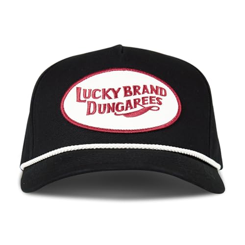 Lucky Brand Classic Cotton Adjustable | Dad Hat | Baseball Cap | Golf | Fishing | Low Profile | 5 Panel Design - color: Dungarees - Black
