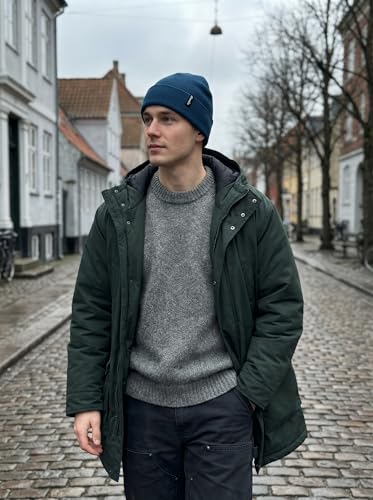 Beanie for Men Women Unisex Winter Hat Cuffed Thick Knitted Beanies Skull Cap - color: Royal Blue