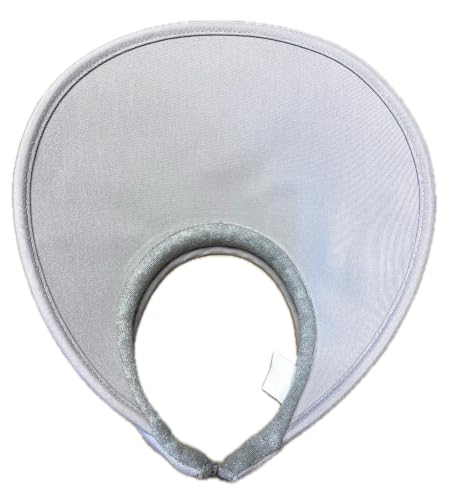PRO.FASHION Women's Summer Sun UV Protection Visor Wide Brim Clip on Beach Pool Golf Cap Hat - color: Gray
