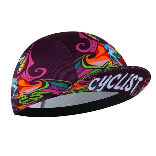 Cartoon Cycling Cap for Man and Woman Cycling Hat Under Helmet-Polyester Breathable Sweat Absorbent - color: Cart-15