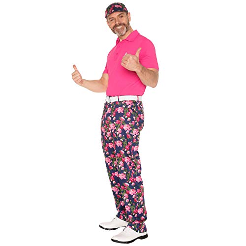 Royal & Awesome Men's Golf Flat Cap, Funny Golf Hats - color: Bloomers