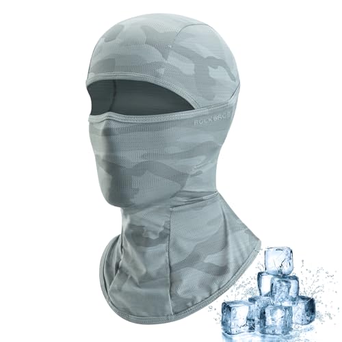 ROCKBROS Ski Mask Balaclava Cooling Face Mask UV Breathable Face Cover - color: Grey