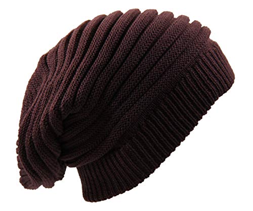 RW Rasta Long Slinky Beanie Hats - color: Plum