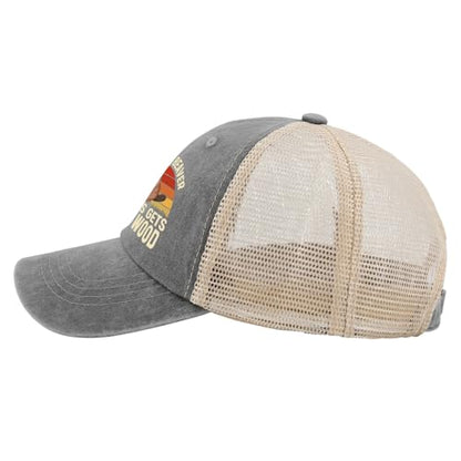 A Clean Beaver Always Gets More Wood Trucker Hats - Women's & Men's Funny Dad Hats - Perfect Birthday Gifts - color: Gray
