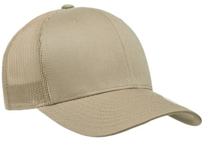 L2K Classics Plain Trucker Mesh Cap Baseball Cap - Mens Hats Trucker Hats for Men - color: Khaki