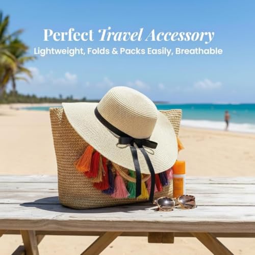 Women's Floppy Sun Hat Wide Brim Beach Vacation Fashion Hat