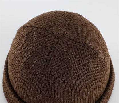 Connectyle Thick Cuffed Beanie for Men & Women Double Layer Knit Winter Hat Acrylic Watch Hat Warm Stocking Skull Cap - color: Coffee