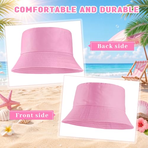 12/24/36 Pcs Bucket Hats for Men Women Bulk - color: Pink, size: Medium
