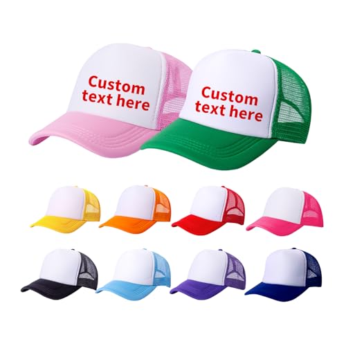 10 Pack of Blank Trucker Hat Bulk Men and Women Hats Bulk DIY Graffiti Mesh Hat Hot Stamping Hats - color: Mix Colors