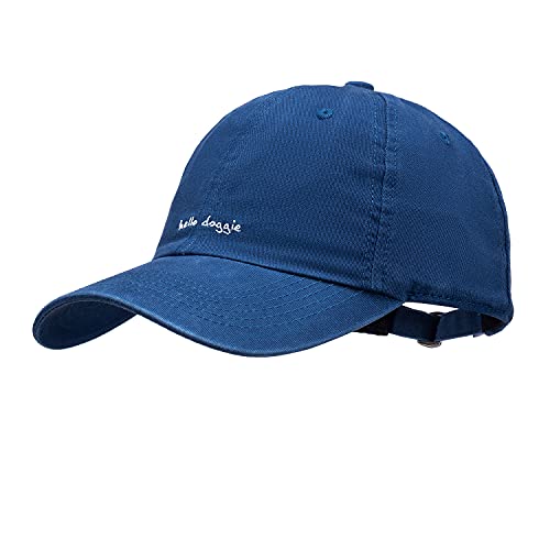 Croogo Unstructured Soft Baseball Cap Unisex 6 Panel Low Profile Dad Hat Adjustable Polo Trucker Hat Sun Cap for Daily Wear - color: Bc10-blue