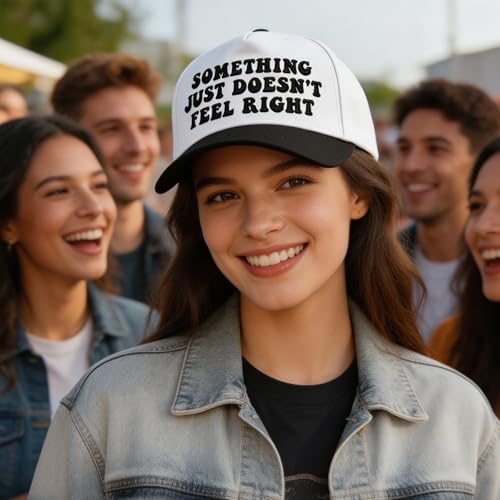 Funny Trucker Hats Embroidered Vintage Snapback Hat for Women Put It On My Husband's Tab Hats Gag Gifts Baseball Cap Red - color: Just Black