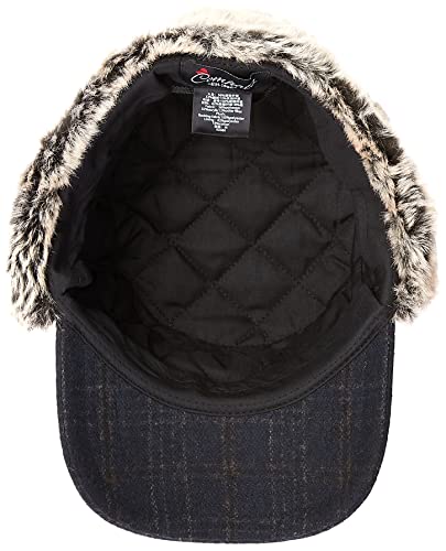 Jeff & Aimy Unisex Winter Earflap Trapper Hunting Ski Hat Baseball Cap 54-62CM - color: 92680-navy, size: XX-Large