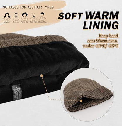 Wmcaps Winter Beanie for Men Women Fleece Lined Hat Warm Cuffed - color: Brown/Coffee