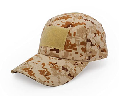 UltraKey Military Tactical Operator Cap, Outdoor Army Hat Hunting Camouflage Baseball Cap - color: Desert Digital