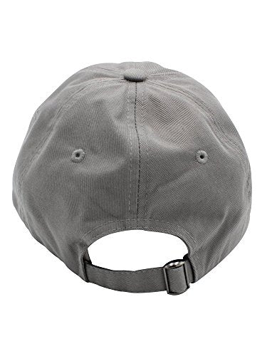 Classic Referee Hat Premium Cotton Low Profile Unstructured Adjustable Strapback - color: Grey Red