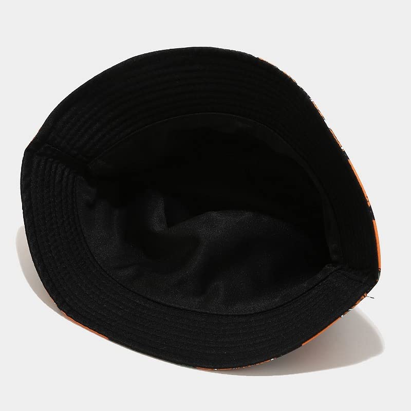 Quanhaigou Bucket Hats Unisex Summer Travel Beach Fisherman Cap for Men Women Teens - color: Black Flamingo