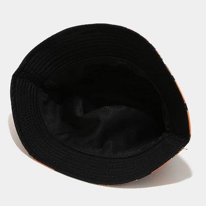 Quanhaigou Bucket Hats Unisex Summer Travel Beach Fisherman Cap for Men Women Teens - color: Black Flamingo