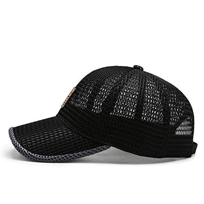 FASHIXD Summer Mesh Baseball Cap for Men Women Golf Trucker Hats - color: 2-dark Gray