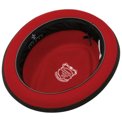 Lierys Diamond Crown Pork Pie Hat Women/Men | - color: Red, size: 7-7 1/8