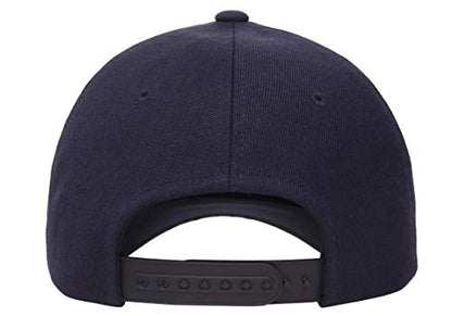 Yupoong Men's Yp Classics™ 5-Panel Premium Curved Visor Snapback Cap - color: Navy