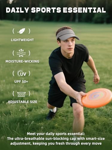 Sport Sun Visor Hat for Women and Men,Lightweight Cooling Sweatband Hat for Golf,Running,Tennis
