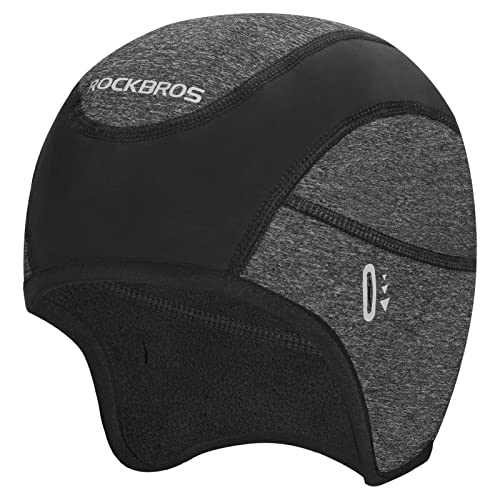 ROCKBROS Winter Cycling Caps for Men Women Windproof Sun Visor - style: No Sun Visor Style One-1 Pack