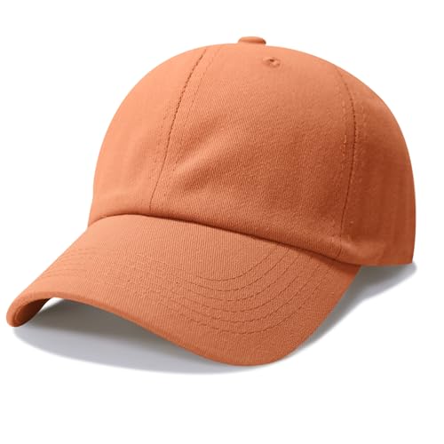 NPQQUAN Original Classic Low Profile Baseball Cap Golf Dad Hat Adjustable - color: Orange