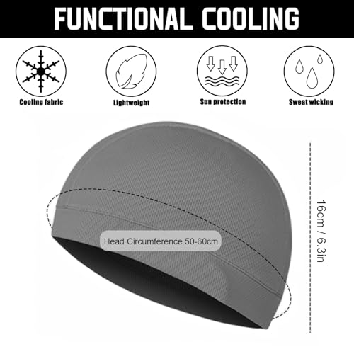 Cooling Skull Caps for Men Women Running Cycling Helmet Liner - color: Csc7-3pc